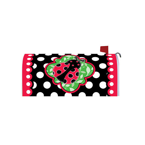 SPOTTED LADYBUG Magnetic, Floral Mailbox Cover from Custom Decor