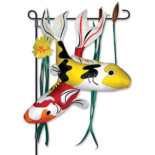 Koi Fish Inflatable RAINBOW KOI Garden Charm, Inflatable Garden Flag – Wind Sensations