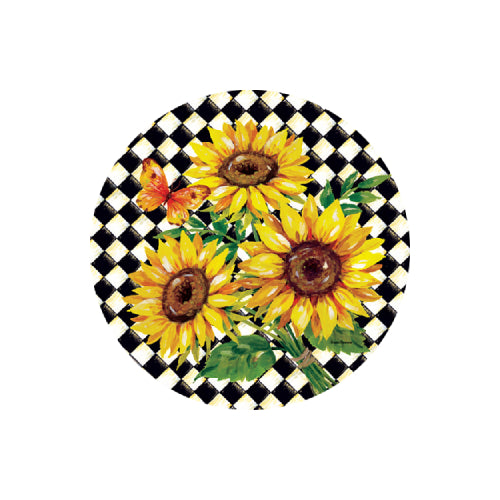 Sunflower Harlequin 8 inch translucent PVC window suncatcher