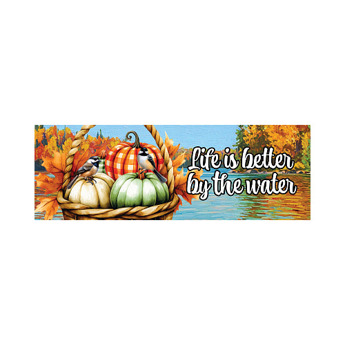 DOCK BASKET Fall Signature Sign Yard Sign 15x5