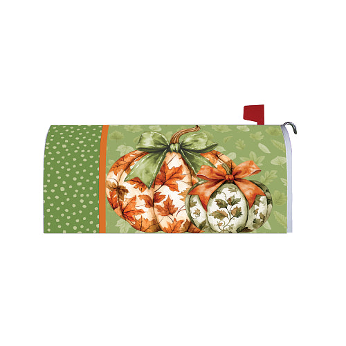 ORANGE AND GREEN Fall Mailbox Cover Custom Decor