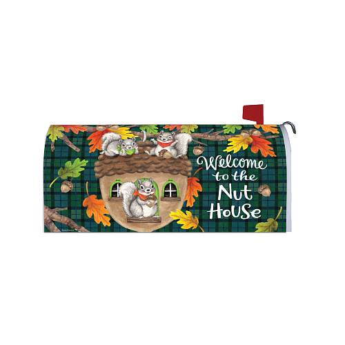 NUTHOUSE SQUIRREL Fall Mailbox Cover Custom Decor