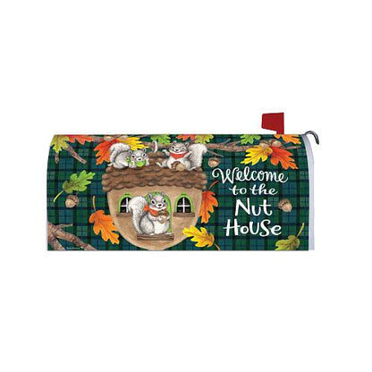 NUTHOUSE SQUIRREL Fall Mailbox Cover Custom Decor