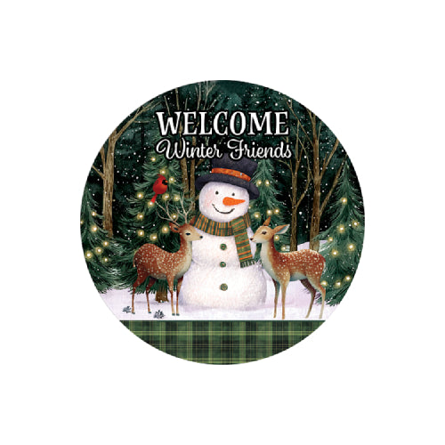 Deer Friends 8 inch translucent PVC window suncatcher
