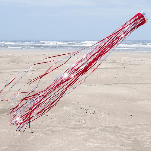 RED Holographic Mylar Windsock - 51