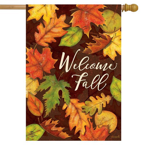 Leaf Toss Fall Flag - Autumn Outdoor Decor – Wind Sensations