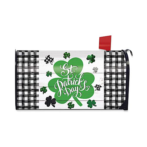 L01756_Checkered-St-Pats-Shamrocks-Large-Mailbox-Cover