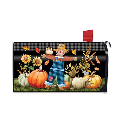 L01843_Friendly-Scarecrow-Large-fall-mailbox-cover-pumpkins-sunflowers