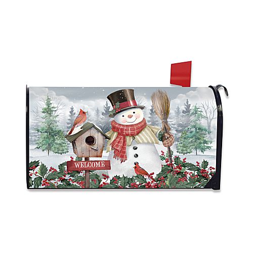 L02114_Jolly-Snowman-Welcome-oversized-winter-mailbox-cover