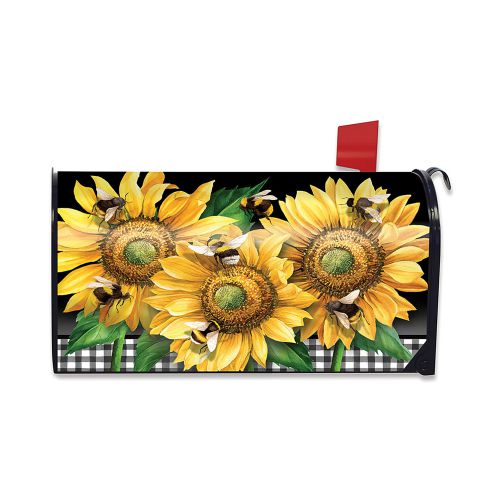 L02232_Buzzing-Sunflowers-Oversized-Mailbox-Cover-bees