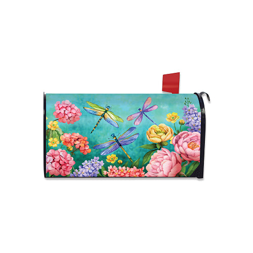 DRAGONFLY GARDEN Magnetic, Spring Mailbox Cover Briarwood Lane