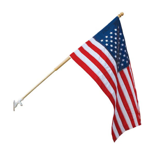 AMERICAN FLAG, Durable, Nylon Banner Flags (Pole Hem), Made in the U.S.A. Collins