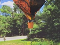 PATRIOTIC EAGLE 19" Pop Up Hot Air Balloon Spinner