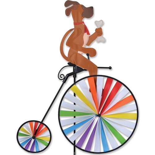 dog-on-high-wheel-bicycle-motion-art-spinner