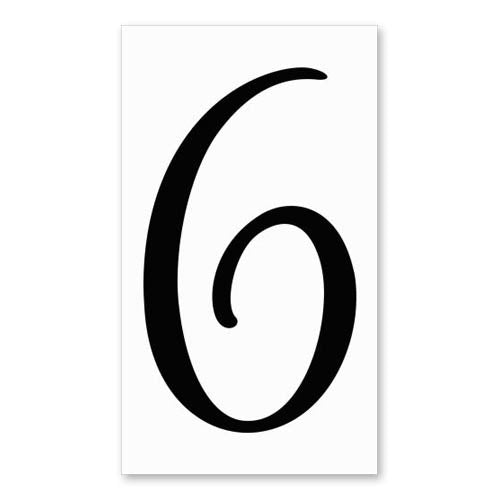 number-6-signature-sign™-tile