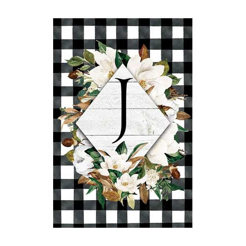 j-magnolia-check-monogram-j-garden-flag-12-x-18