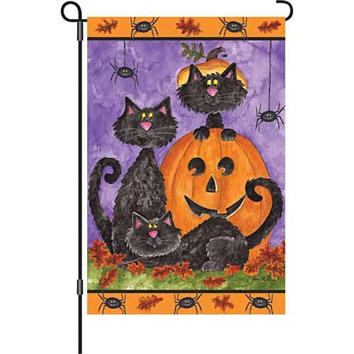 56093_Three-Black-Cats-decorative-garden-size-flag-12-x-18